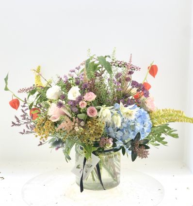 Cristal Pequeño con Flores