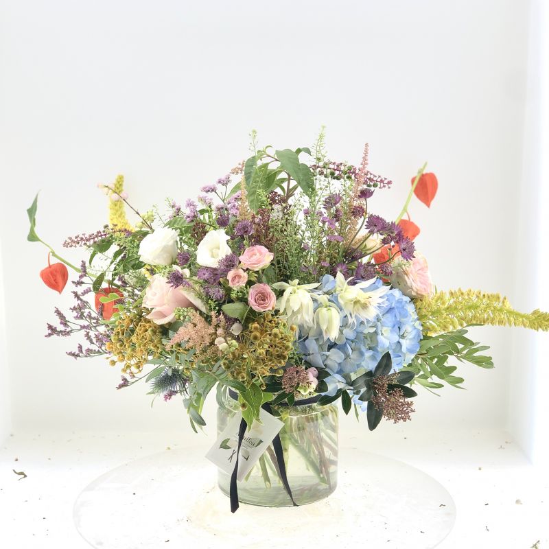 Cristal Pequeño con Flores