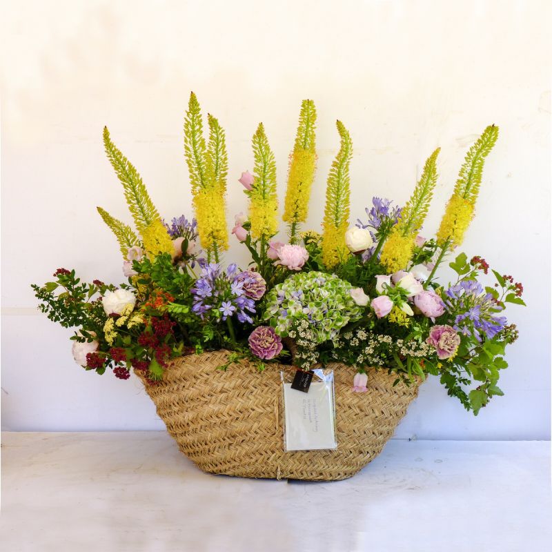 Capazo Grande con flores