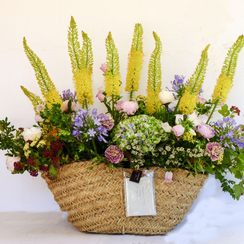 Capazo Grande con flores