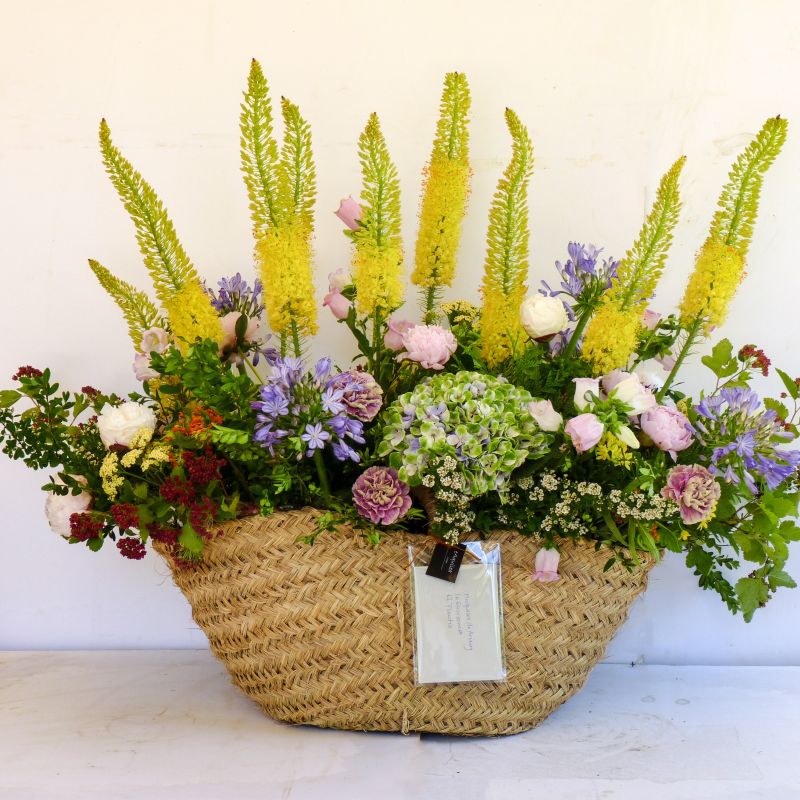 Capazo Grande con flores